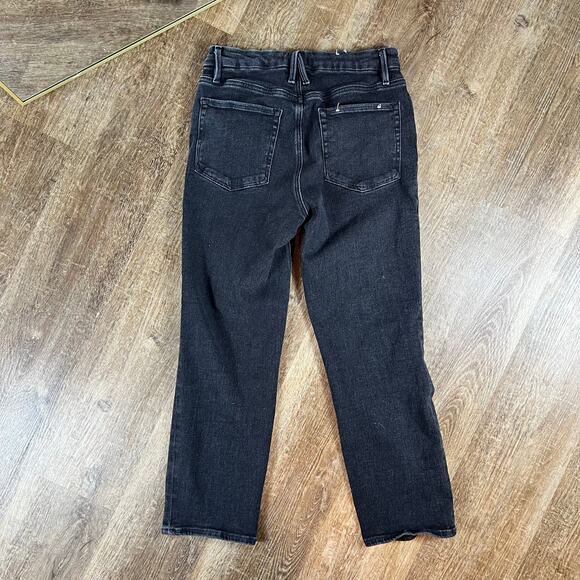 Good American Good Legs Straight Jeans Black Jeans - Picture 3 of 4